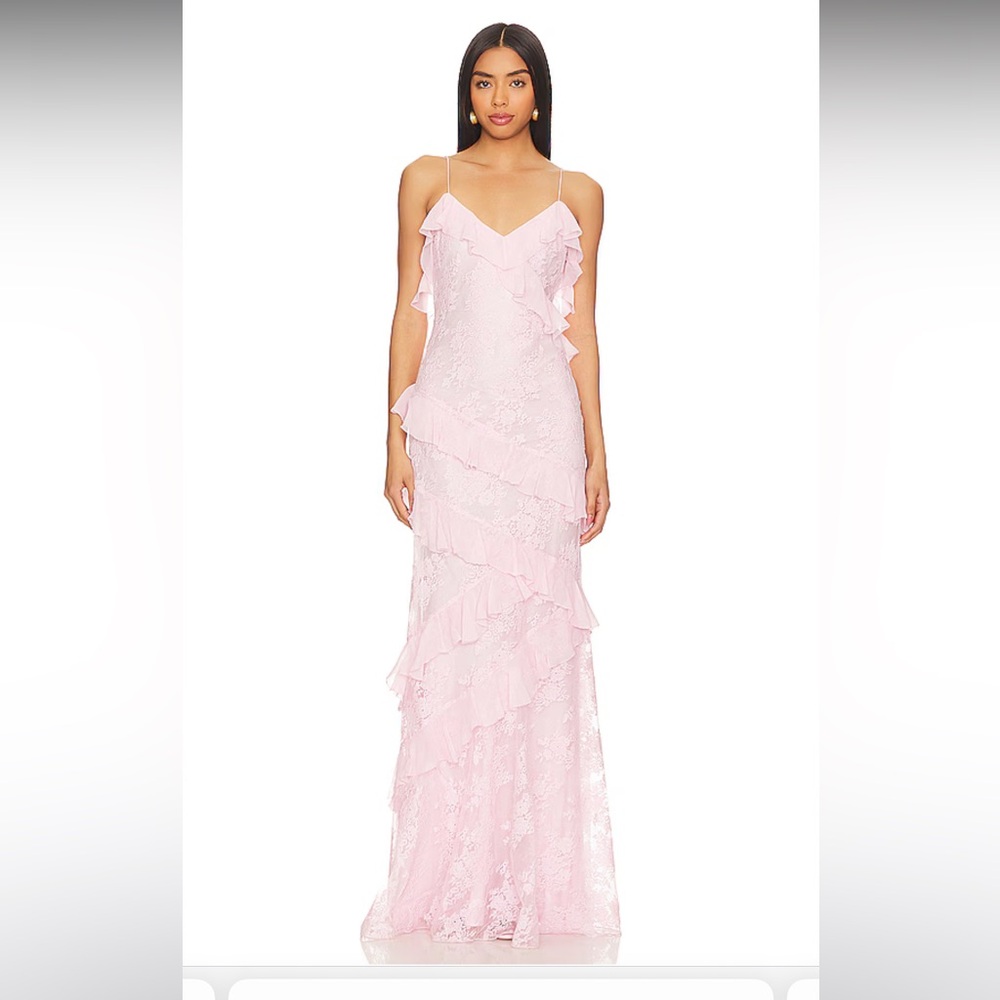Loveshackfancy Rialto Dress in Rose Latte